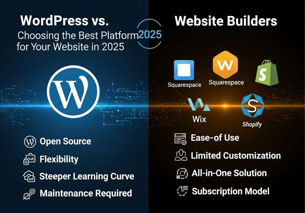 WordPress vs. Website Builders: Choosing