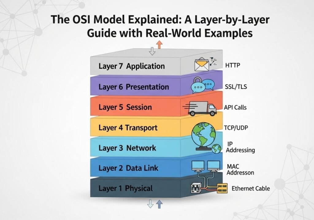 OSI Model A Colorful Professional Image
