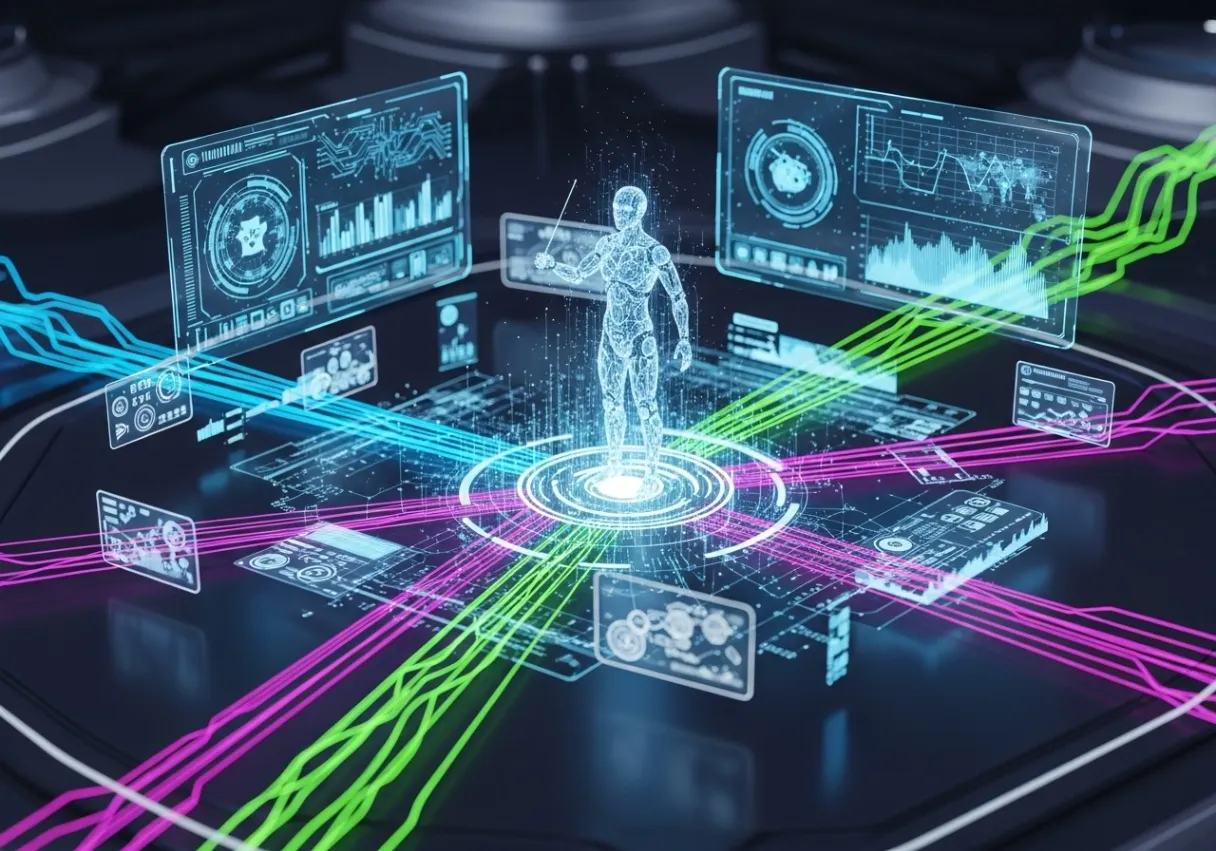 Colorful Futuristic AI Interface